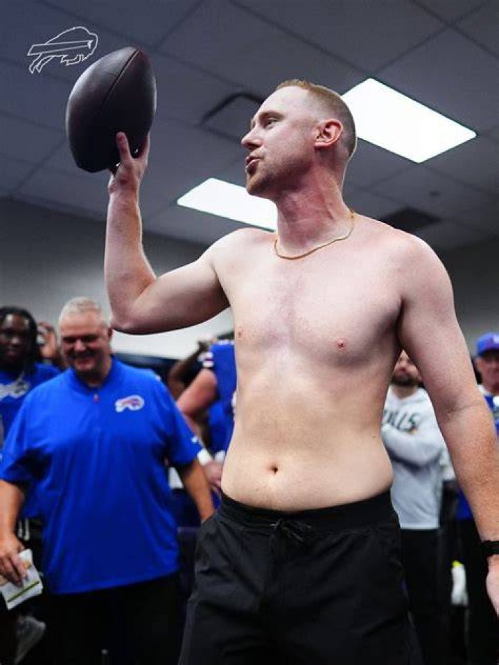 Shirt off: Henry took off his shirt so that he could stay cool while working up a sweat